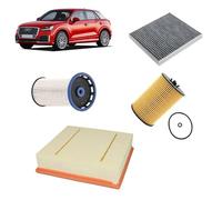 Kit tagliando 4 filtri compatibile con Audi Q2 GAB 1.6 TDI,DDYA