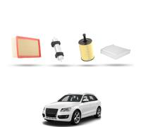 Kit Tagliando 4 filtri compatibile con Audi Q5 (8RB) 2.0 tdi 125kw dal 2008