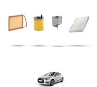 Kit tagliando 4 filtri compatibile con Citroen Ds4 1.6 eHDI 82kw dal 2011