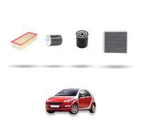 Kit tagliando 4 filtri compatibile con Smart ForFour (454) 1.5 CDI 50kw Dal 2004 al 2006