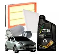 KIT TAGLIANDO 4 FILTRI CON OLIO MOTORE ORIGINALE 5LT LITRI 5W40 COMPATIBILE CON BRAVO 1.9