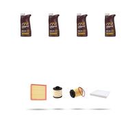 Kit tagliando 4 FILTRI e 4L OLIO M compatibile con Citroen C3 Aircross 1.6 Bluehdi 85kw dal 2017
