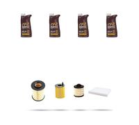 Kit tagliando 4 FILTRI e 4L OLIO M compatibile con Ford Kuga II 1.5 Tdci 88kw dal 2016