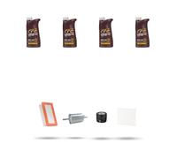 Kit tagliando 4 FILTRI e 4L OLIO M compatibile con Smart Fortwo/Cabrio/ForFour (453) 1.0 52kw Dal 2014