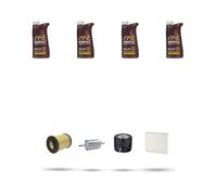 Kit tagliando 4 FILTRI e 4L OLIO M compatibile con Volvo C30 1.6 74KW dal 2006 al 2010
