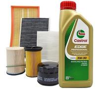 KIT TAGLIANDO 4 FILTRI E 5 LT LITRI OLIO MOTORE ORIGINALE 5W30 COMPATIBILE CON A4 AVANT 2.0 TDI, ALLROAD (B8) (B9)