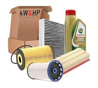 KIT TAGLIANDO 4 FILTRI E 5 LT LITRI OLIO MOTORE ORIGINALE 5W30 COMPATIBILE CON PASSAT B7 GOLF VI 1.6 TDI, TIGUAN, Q3 2.0 TDI