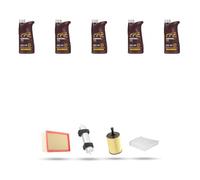 Kit tagliando 4 FILTRI e 5L OLIO M compatibile con Audi A4 (B8) 2.0 tdi 105kw dal 2007