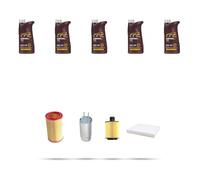 Kit tagliando 4 FILTRI e 5L OLIO M compatibile con Lancia Delta III (844) 1.6 Multijet 88kw dal 2008
