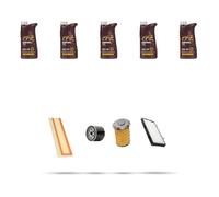 Kit tagliando 4 FILTRI e 5L OLIO M compatibile con Nissan Primastar 1.9 dci 74kw Dal 2002