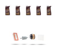 Kit tagliando 4 FILTRI e 5L OLIO M compatibile con Smart Fortwo/Cabrio/ForFour (453) 0.9 80kw Dal 2016