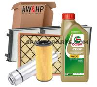 KIT TAGLIANDO 4 FILTRI E 6 LITRI DI OLIO MOTORE 5W30 COMPATIBILE CON BMW X5 320D