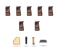 Kit tagliando 4 FILTRI e 7L OLIO M compatibile con Bmw serie 3 (G20, G21,G80) M340d hybrid 250kw dal 2020