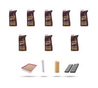 Kit tagliando 4 FILTRI e 8L OLIO M compatibile con Bmw x5 (E70) 3.0sd 210kw dal 2008 al 2010