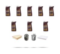 Kit tagliando 4 FILTRI e 8L OLIO M compatibile con Nissan Qashqai (J10E,JJ10E) 2.0 dCi 110kw Dal 2007