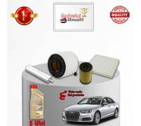 KIT TAGLIANDO 4 FILTRI E OLIO AUDI A4 V 35 TDI 110KW 150CV DAL 2015 ->