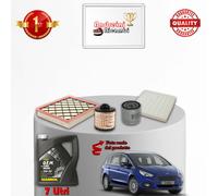 KIT TAGLIANDO 4 FILTRI E OLIO FORD S-MAX II 2.0 TDCI BI-TURBO 154KW 209CV 2015 >
