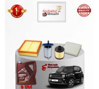 KIT TAGLIANDO 4 FILTRI E OLIO JEEP RENEGADE 2.0 CRD 103KW 140CV DAL 2014 ->