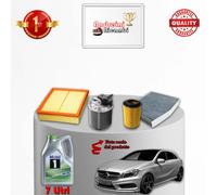 KIT TAGLIANDO 4 FILTRI E OLIO MERCEDES 220 D W176 125KW DAL 2012 ->