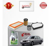KIT TAGLIANDO 4 FILTRI E OLIO MERCEDES CLASSE E200 D W210 65KW 88CV 1996 ->