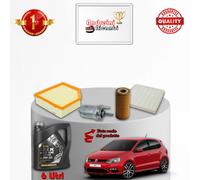 KIT TAGLIANDO 4 FILTRI E OLIO VW POLO V 6R 2.0 R WRC 162KW 220CV DAL 2013 ->