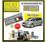 Kit Tagliando 4 Filtri FIAT ULISSE 2.0JTD 16V DW10BTED4 100KW 136PS HP + OMAGGIO