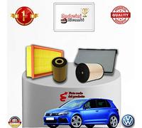 KIT TAGLIANDO 4 FILTRI GOLF VI 1.6 TDI 66KW 90CV DAL 2009 ->