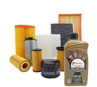 KIT TAGLIANDO 4 FILTRI MISTI 4LT OLIO TOTAL CLASSIC 5W30 PEUGEOT 207 1.6 HDI