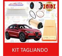 KIT TAGLIANDO 4 FILTRI (OLIO E CARBURANTE) UFI ALFA ROMEO STELVIO 2.2 DIESEL