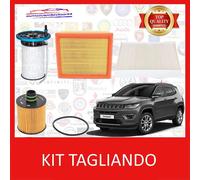KIT TAGLIANDO 4 FILTRI ORIGINALI JEEP COMPASS 1.6 - 2.0 CRD DAL 2016 IN POI