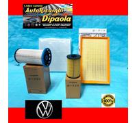 KIT TAGLIANDO 4 FILTRI ORIGINALI VOLKSWAGEN GOLF 7 VII TIGUAN T-ROC 1.6 2.0 TDI