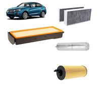 Kit tagliando 4 filtri per BMW X4 F26 3.0d 3.5d 2013+