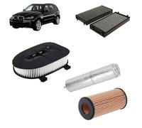 Kit tagliando 4 filtri per BMW X5 E70 3.0d 35d 40d 2006-2013