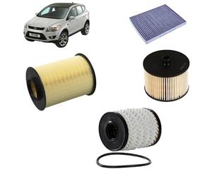 Kit tagliando 4 filtri per Ford Kuga I 2.0 TDCi gasolio 2008-2012