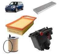 Kit tagliando 4 filtri per Mini One Cooper D 1560CC gasolio 2005-2014