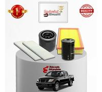 KIT TAGLIANDO 4 FILTRI PER NISSAN NAVARA 2.5 dCI 140KW 190CV DAL 2010 ->