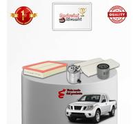KIT TAGLIANDO 4 FILTRI PER NISSAN NP300 NAVARA 2.5 DCI 106KW 144CV DAL 2008 ->