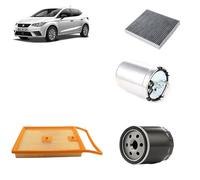Kit tagliando 4 filtri per Seat Ibiza 1.4 TDI 2008-2017
