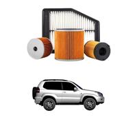 Kit Tagliando 4 Filtri per TOYOTA Land Cruiser Prado 3.0 D-4D 127 kw anno 2002<>2010
