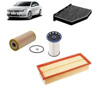 Kit tagliando 4 filtri per Volkswagen Passat B7 1.6 TDI