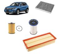 Kit tagliando 4 filtri per Volkswagen Tiguan 1.6 TDI 2016+