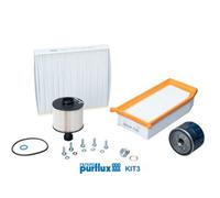 KIT Tagliando 4 Filtri PURFLUX per DACIA Duster, Sandero - RENAULT Captur 1.5