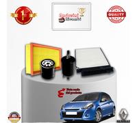Kit Tagliando FILTRI 3Pz Renault CLIO III 1.2 16V D4F764 43KW 58HP + OLIO