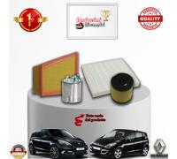 KIT TAGLIANDO 4 FILTRI RENAULT SCENIC III 2.0 dCi FAP 118KW 160CV DAL 2009 ->