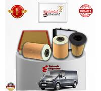 KIT TAGLIANDO 4 FILTRI TRAFFIC II 2.0 dCi 84KW DAL 2006 -> PURFLUX
