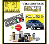 KIT TAGLIANDO 4 FILTRI SEAT IBIZA IV 1.9 TDI (EURO 3) ASZ/BLT 96KW 130HP+OMAGGIO