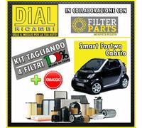 KIT TAGLIANDO 4 FILTRI SMART FORTWO CABRIO 800 PULSE CDI 30 KW +OMAGGIO