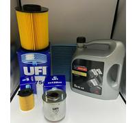 KIT TAGLIANDO 4 FILTRI UFI 5 LITRI FORD MOTORCRAFT C MAX II 1.6 TDCI DAL 2010