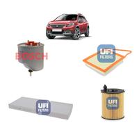 Kit Tagliando 4 Filtri UFI Peuget 2008 1400 HDI DV4C 70 CV (68)