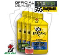 KIT TAGLIANDO 4 LITRI OLIO BARDAHL XTM 10W40 FILTRO Kawasaki Z 250 SL 2016 2017